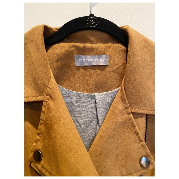 Bagatelle Tan Moto Jacket | Size M - Picture 2 of 3